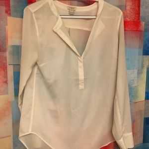 Jcrew cream colored blouse